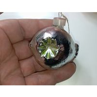 Ёлочная игрушка  - Рыбка . СССР  . Стекло .