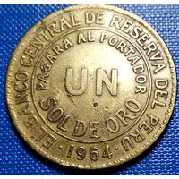 Перу 1 соль 1964 г.