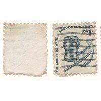 США 1c перо (m17)