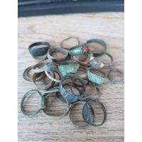 Лот старинных колец (30 шт) по ВКЛ (2)