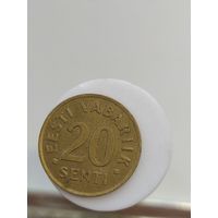 20 сентов Эстония 1992 год  лот 45
