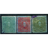 Венесуэла - 1932/38г. - Симон Боливар, надп Security - 3 марки - гашёные. #4-W1-117-B-1