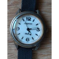 ЧАСЫ "Спутник" кварц. механизм япония.