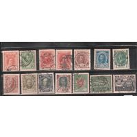 Россия-1913 (Заг.109-124)  гаш.,  20-й выпуск, 300-летие Романовых, 15 марок