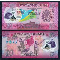 Соломоновы Острова 10 долларов 2023 год, UNC