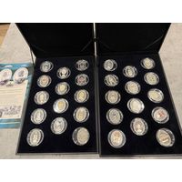 Набор Серебряных Медалей Серии КАРЛ ФАБЕРЖЕ. Императорского Монетного Двора. С сертификатами.  СЕРЕБРО. 925:пр. ПРУФ.