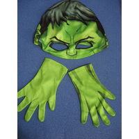 Детский карнавальный новогодний костюм  Халка Hulk, с маской и перчатками.
