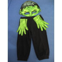 Детский карнавальный новогодний костюм  Халка Hulk, с маской и перчатками.