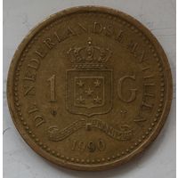 Нидерландские Антильские острова 1 гульден 1990 год. А-2