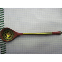 Ложка деревянная Хохлома 15,5 см с рубля!