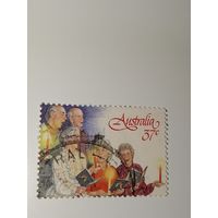 Австралия год 1987.  Рождественские колядники (группа людей со свечами).