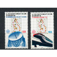 Лихтенштейн - 1988 - Европа (C.E.P.T.) - Транспорт и связь - [Mi. 937-938] - полная серия - 2 марки. MNH.