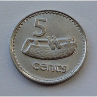 Фиджи 5 центов, 1992