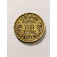Марокко 10 франков 1952