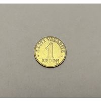 1 крона 2001 с рубля