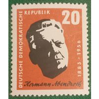 ГДР 1957. Немецкий дирижёр Герман Абендрот 1883-1956