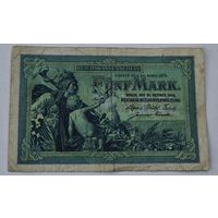 1904 год Германия 5 марок
