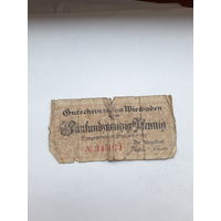 Нотгельд Германия 50 пф.Висбаден