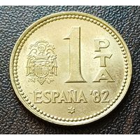 Испания 1 песета, 1980     82 внутри звезды     ( 1-7-2 )