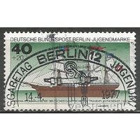 Западный Берлин. Парусник "Helena Sloman". 1977г. Mi#545.