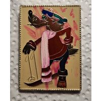 Значок ну погоди волк на лыжах саз распродажа коллекции с 1 р без мц