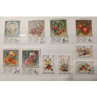 РАСПРОДАЖА КОЛЛЕКЦИИ. Венгрия, марки "цветы, фрукты, ягоды"