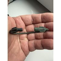 Браслет старинный с змеяподобными концами. Реставрированный