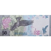 Werty71  Аргентина 50 песо 2018 2019 UNC банкнота Орёл