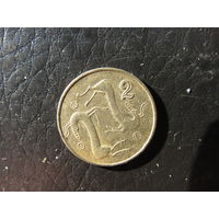Кипр. 2 цента.1991. С 20 копеек. Распродажа коллекции. Смотрите другие лоты.