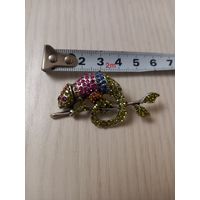 Брошь хамелеон