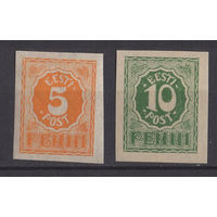Эстония 1919 ** часть серии 2 марки (Mi 6,8)