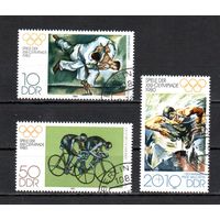 XXII летние Олимпийские игры в Москве ГДР 1980 год серия из 3-х марок