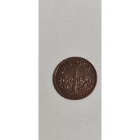 Сингапур 1 цент 1992