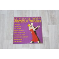 Виниловая пластинка "Рlay to me that famous tango".