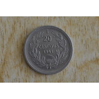 Чили 20 сентаво 1941