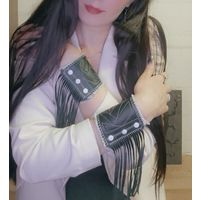 Браслет кожаный широкий