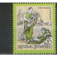 Марка из серии 1999г. Австрия "Легенды и сказания. Святая Нотбурга" MNH