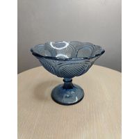 Все лоты с 1 Рубля. Креманка. Конфетница. Старый Неман. Синее стекло.