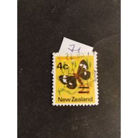 Нов.Зеландия  1971  бабочки  н/печ.