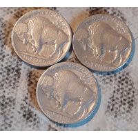 5 центов  США 1913-1938 Бизон Индеец