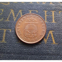 2 сантима 2000 Латвия #05 XF