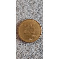 Аргентина 25 сентавос 2009