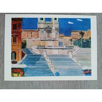 Дейнека. Рим. Площадь Испании