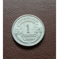 1 франк 1949г. Франция