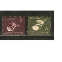 Польша-1990(Мих.3273-3274) , **  , Фауна,   Раковины (полная серия)