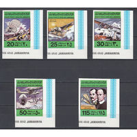 История авиации. Ливия. 1978. 5 марок б/з. Michel N 682-686 (- е).