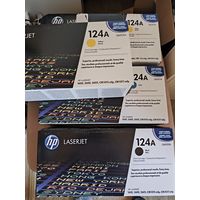 Картриджи 124а, 4 штуки, старт с 10 руб