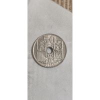 Испания 50 сентим 1949