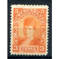 Британские колонии - Ньюфаундленд - 1897/1918г. - принцесса Александра, 3 с - 1 марка - чистая, без клея, есть маленькое пятнышко на лицевой стороне [Mi 64]. #3-WB-74-A-1