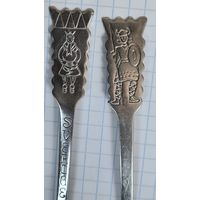 С 1 РУБЛЯ ! ЛОТ 4 ЛОЖКИ ВОИН ВИКИНГ КОРАБЛЬ ЛАДЬЯ ОЛЕНЬ  ЧАЙНЫЕ НЕРЖАВЕЙКА